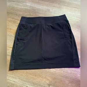 Athleta Brooklyn Skort Athletic Tennis Skirt Activewear Workout Black Size 6